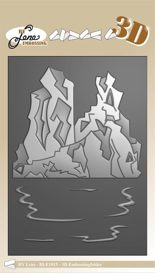 By Lene embossingfolder A6 Ice landcape